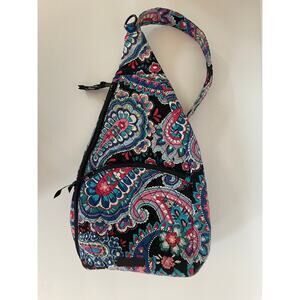 Vera Bradleyl‎ Sling Backpack Haymarket Paisley Design Excellent Condition